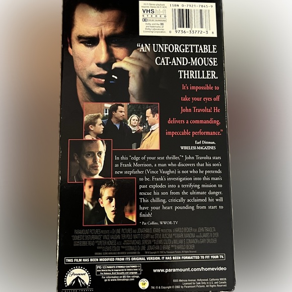 Domestic disturbance - VHS - Picture 2 of 2